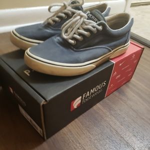 Navy Blue Sperry's (Size 9)